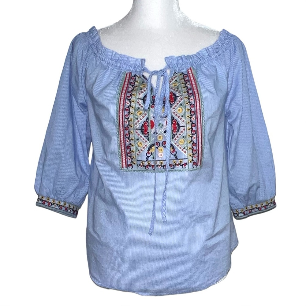 E(hanger)M Women's Embroidered Blouse Size Small